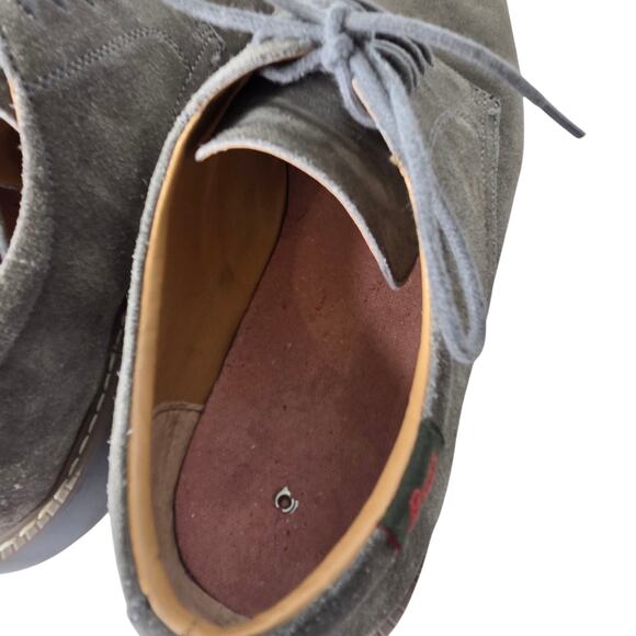 G.H. Bass & Co Mens Pasadena Grey Leather Suede Shoes SZ 8W No Insoles Office - Picture 12 of 13